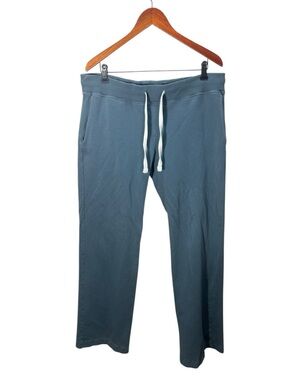 Men’s American Giant Slate Blue Cotton Straight Leg Sweatpants Size XL